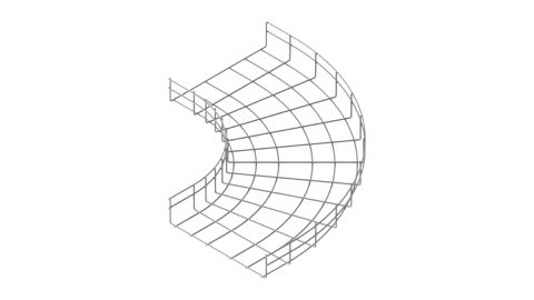 90° Bögen, horizontal