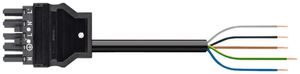 Anschlussleitung WAGO 5×2.5mm² 20A 400V 5m Cod.L Buchse-freies Ende grau