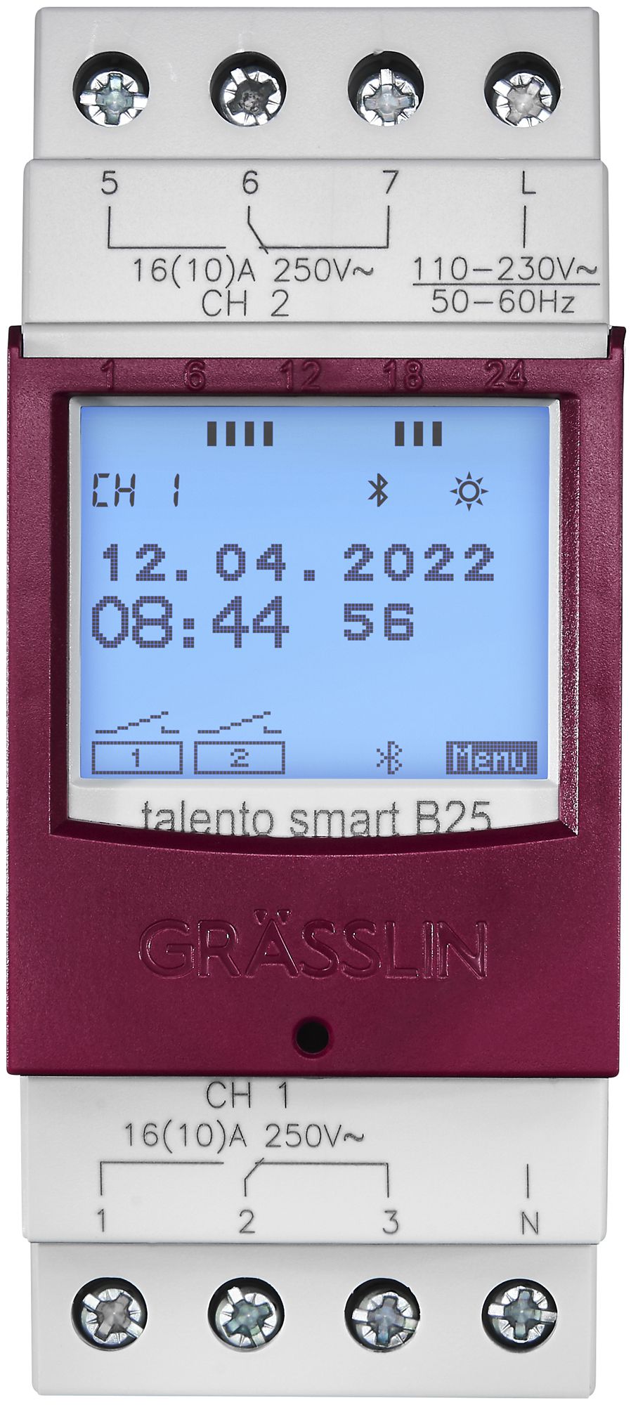 REG-Schaltuhr digital talento smart B25, 2-Kanal