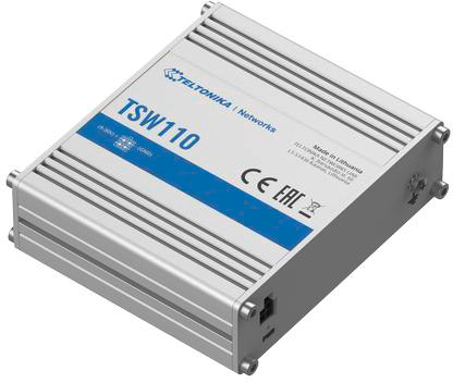 Teltonika Commutateur industriel TSW110 Montage pour Din-Rail