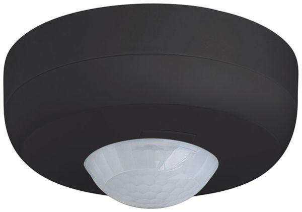 AP-Präsenzmelder SWISSLUX PD2N-KNXs-BA-AP 360° schwarz