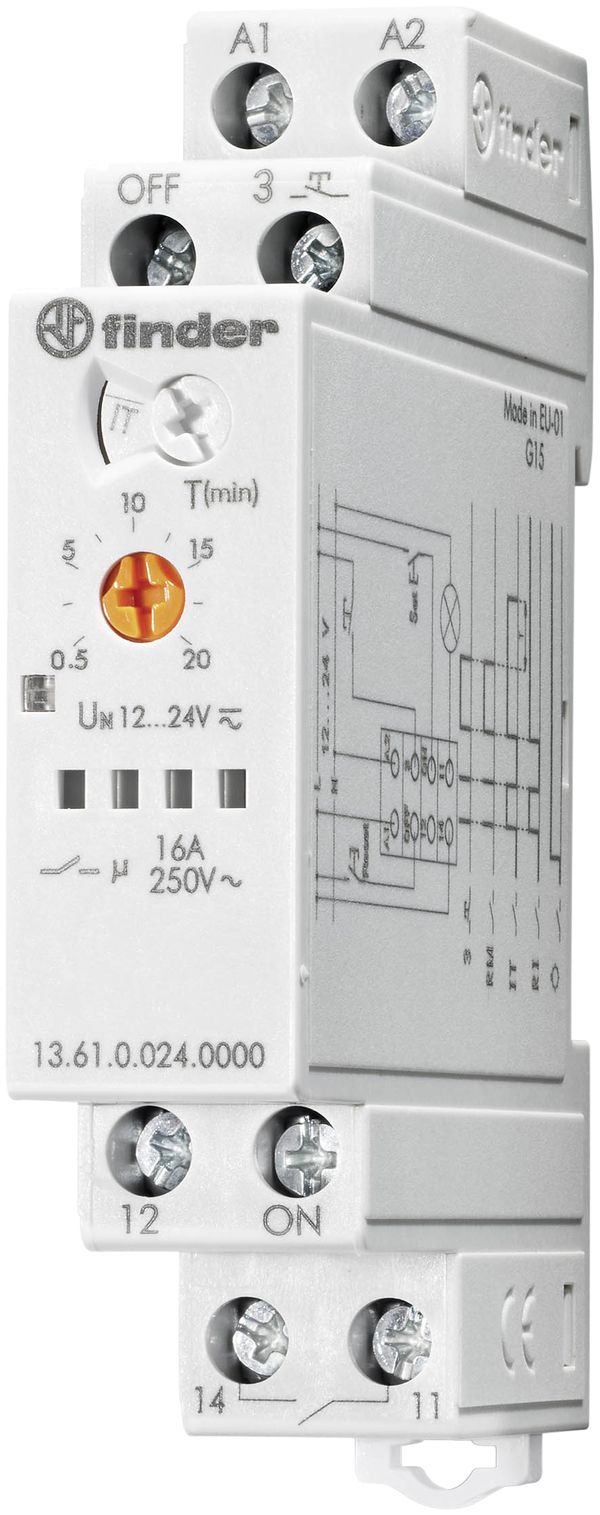 Télérupteur AMD FINDER 13.61 multifonction 10.2…26.4VUC 1NO 16A