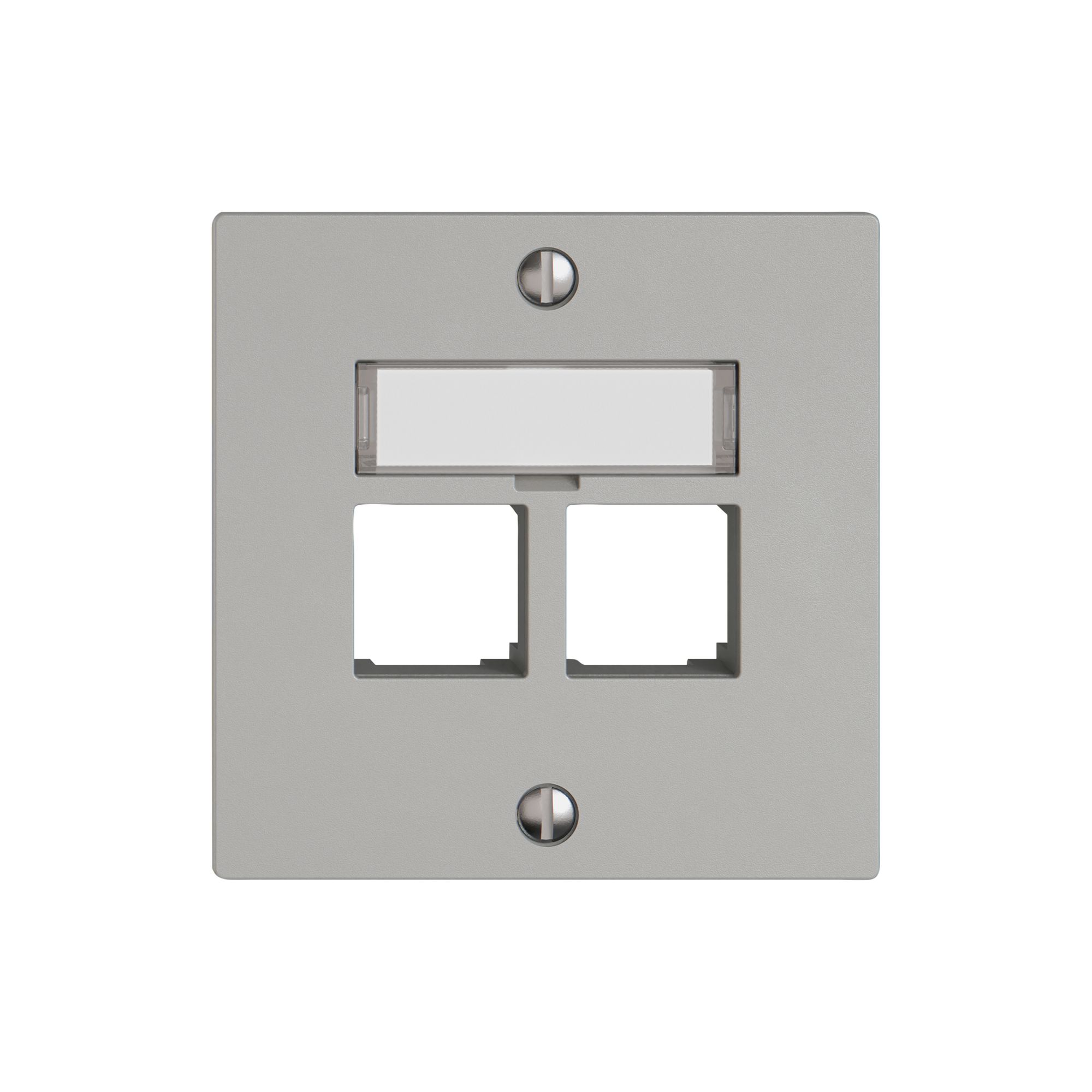 Montageset EDIZIO.liv EASYNET S-One SNAPFIX® gerade 2×RJ45 hgu