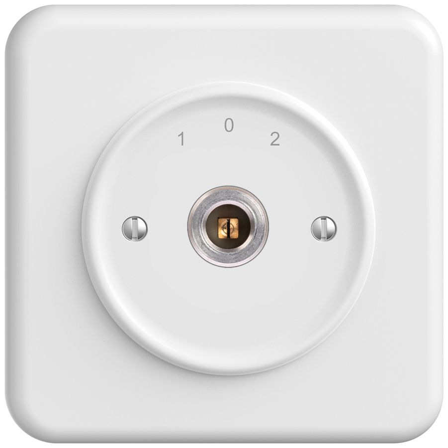 UP-Schlüsselschalter STANDARDdue 1P Vierkant/Schlitz 20A 690V 1-0-2 Rückzug ws