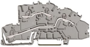 Inst.-Etagenklemme WAGO 2.5mm² L/L grau