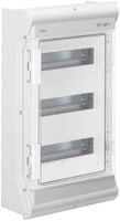 Coffret de distribution AP Hager vector 3 rangées 12UM IP65 310×552×151mm