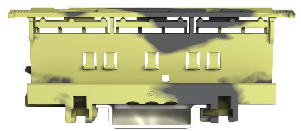 Adaptateur de fixation WAGO COMPACT 221, 6mm², sur TH-35, 19.3mm, gris/jaune