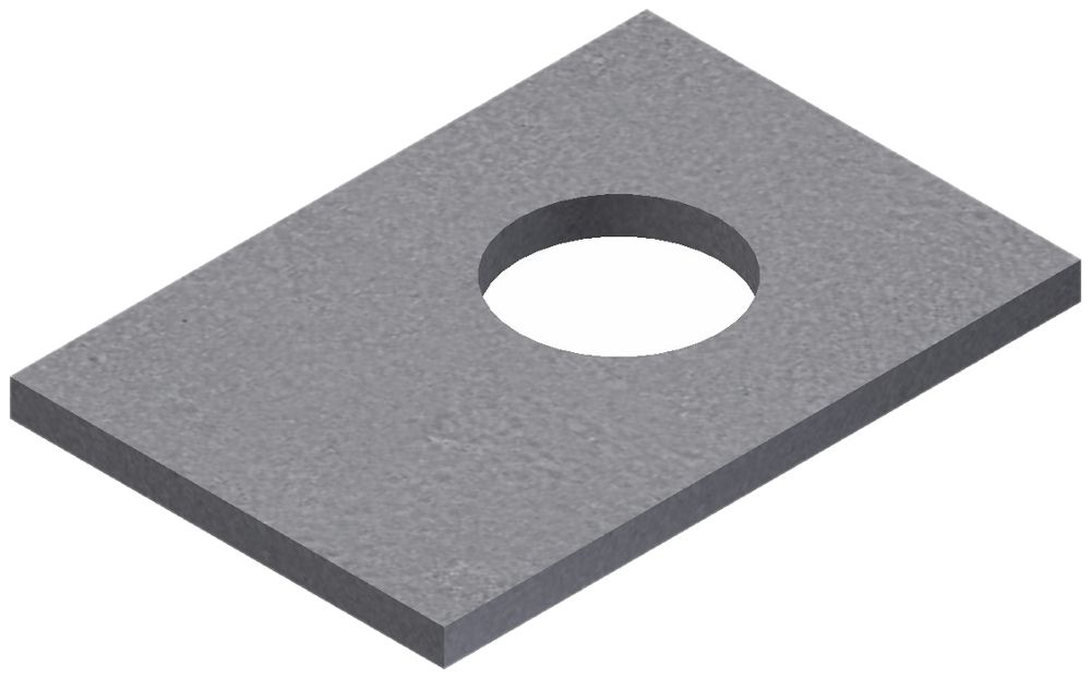 Frontplatte für Leuchtengehäuse mit Einbauöffnung Ø 68mm