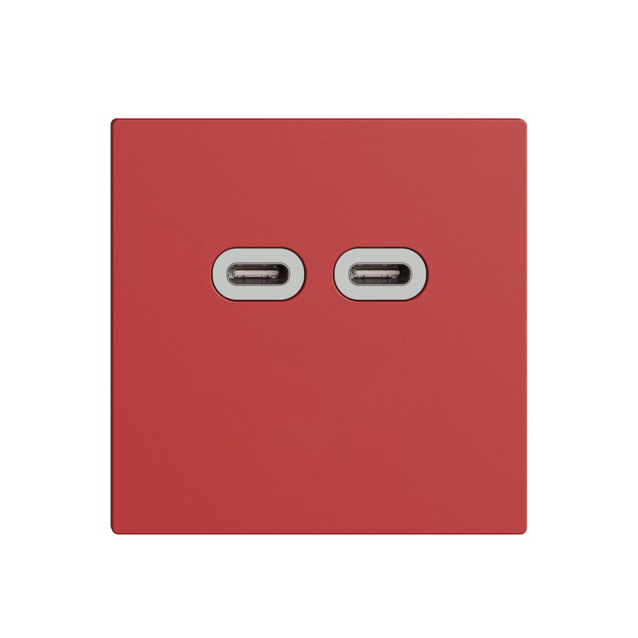 Prise USB 18W 2×type C Feller EDIZIOdue F 230V 3600mA berry