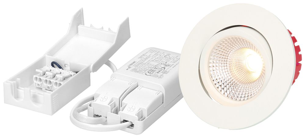 EB-LED-Spot MH SOLV 8W 710lm 3000K IP44 MB DIM DALI Ø80mm weiss