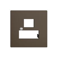 Frontplatte 3×RJ45 coffee R&M EDIZIOdue swissline