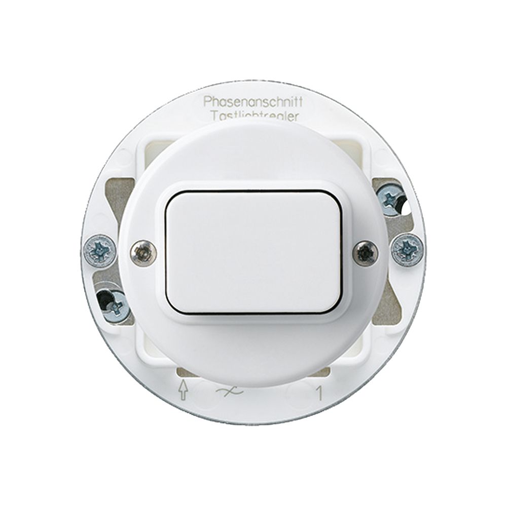 UP-Tastdimmer NV 25…500VA basico weiss, Phasenanschnitt