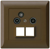 UP-Antennendose R/TV-Daten kallysto.line HMS 2GHz 4dB braun