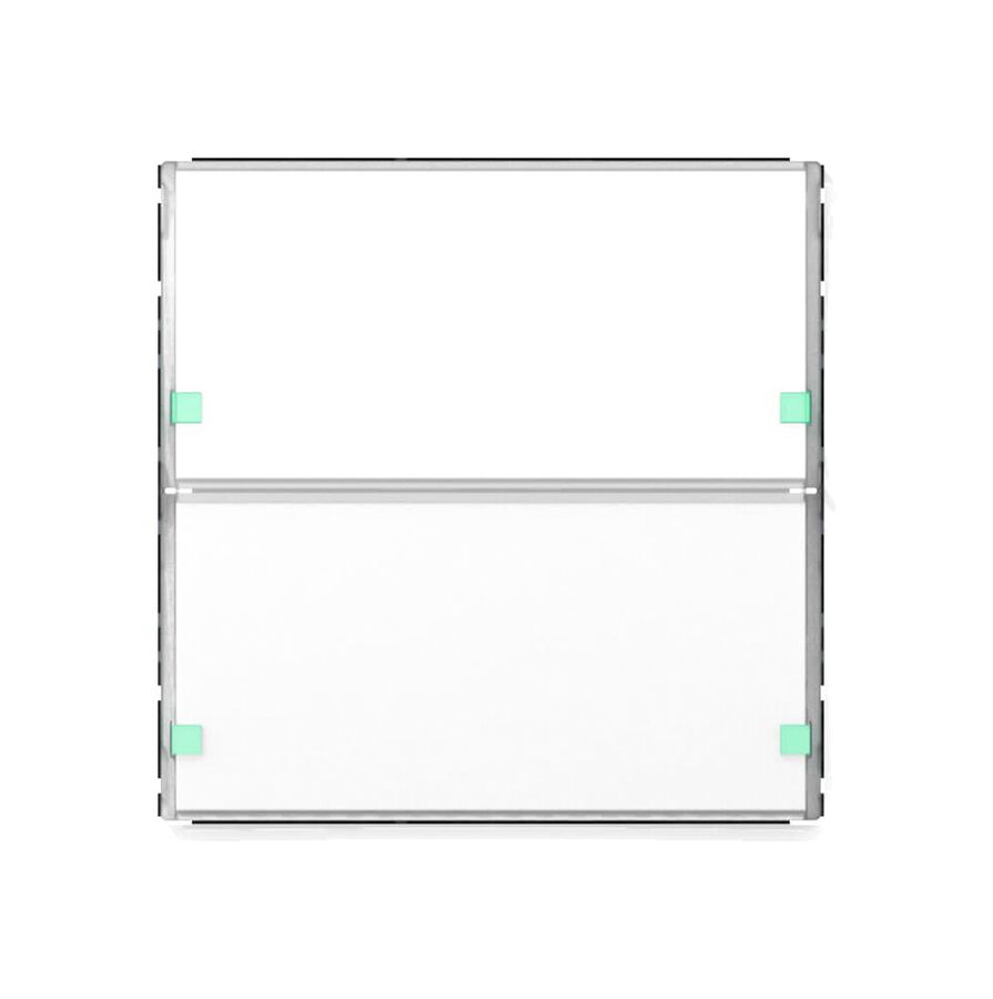 Senseur poussoir SIDUS KNX type E 2/4, blanc