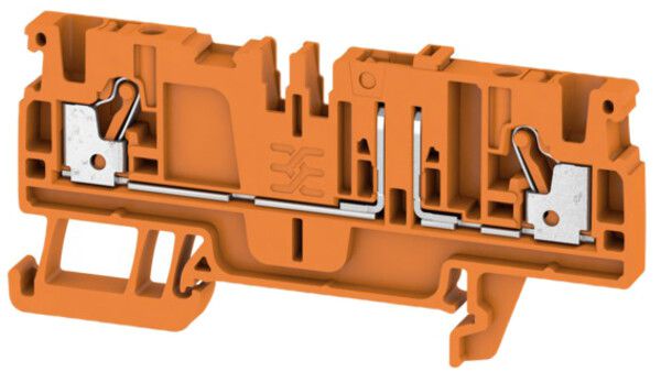 Morsetti sezionatori di prova WM ADT PUSH IN 2.5mm² 2 contatti TS35 arancione