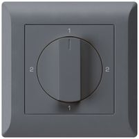 UP-Drehschalter kallysto.line 3/1L anthrazit mit Drehgriff