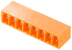 Connettore maschio WM SC chiuso THT 3.81mm 2L 90° 3.2mm stagnato arancione