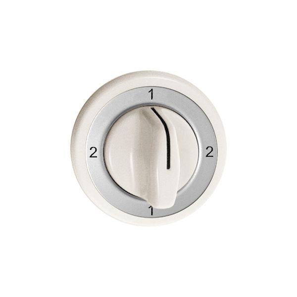 Frontset Feller 2-1-2-1 weiss für Drehschalter