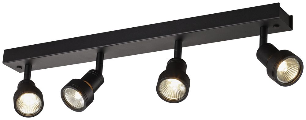Decken-/Wandleuchte SLV PURI QUAD CW GU10 4×50W 560×56×86mm schwarz