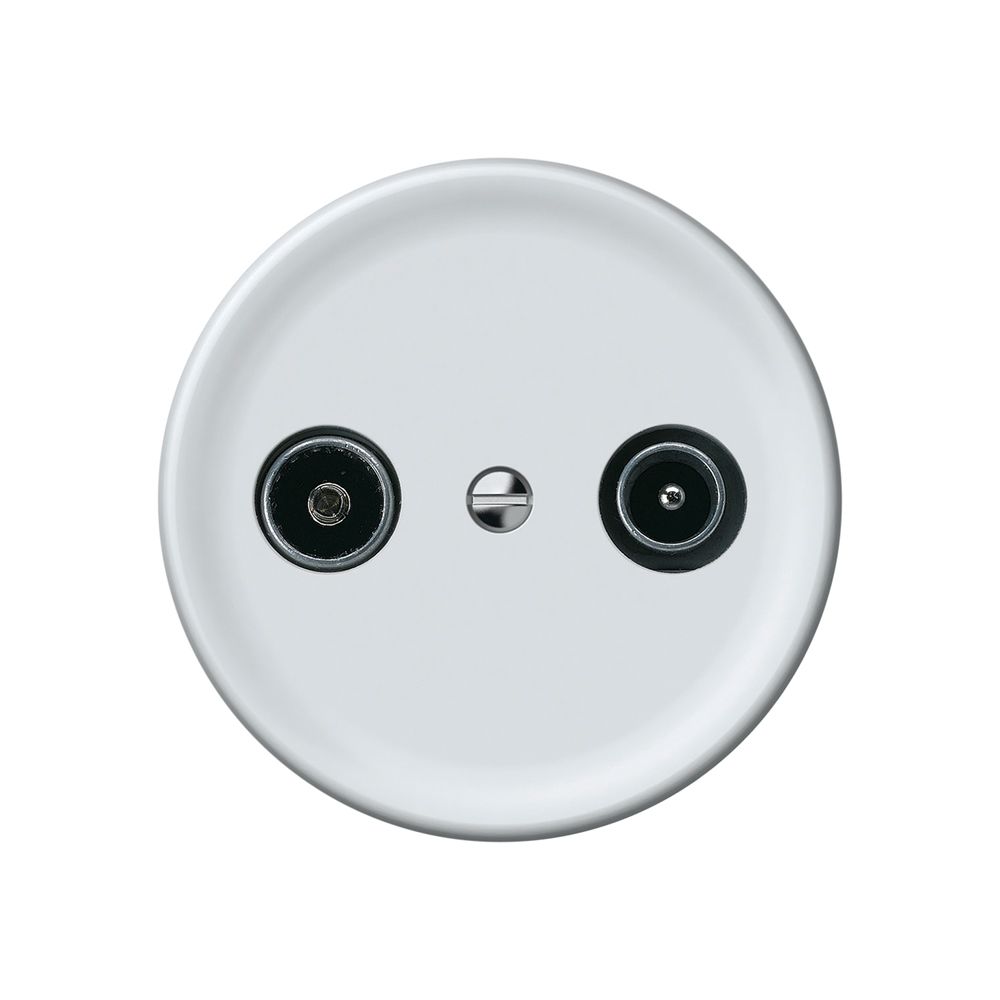 Antennendose TV-R origin Durchgangsdose 18.5dB 1.7dB weiss