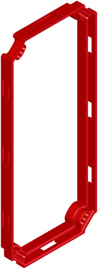 Aufsatzrahmen Crallo Leu Gr.II 100 7mm rot