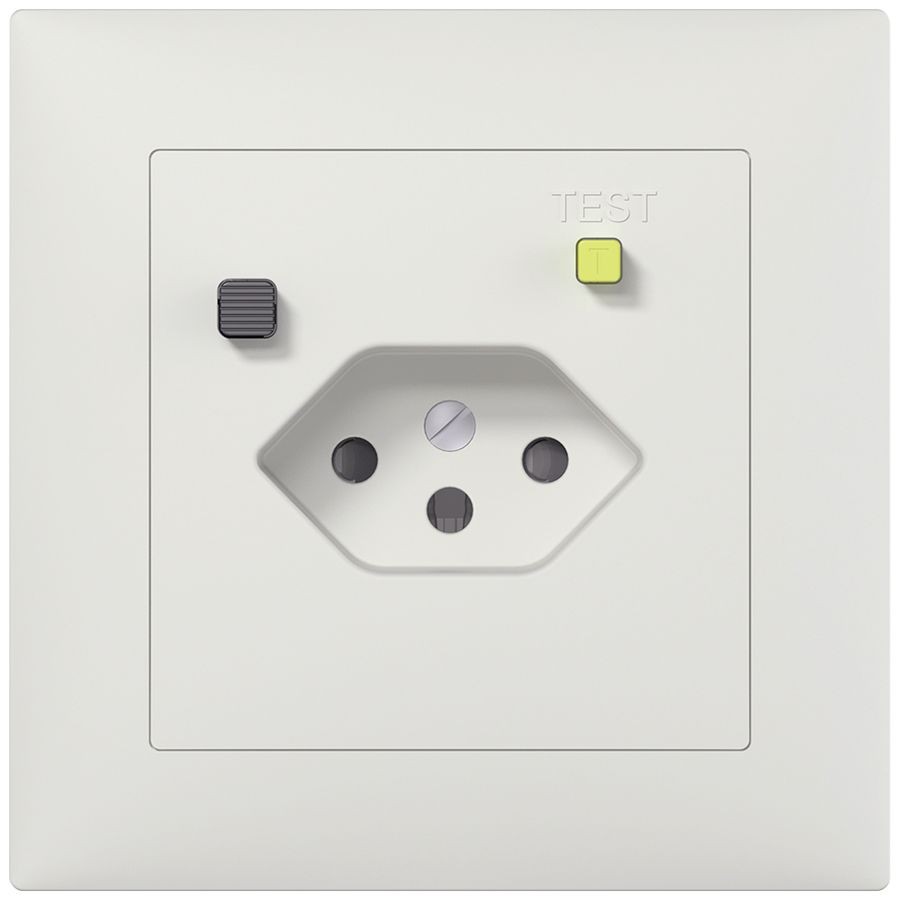 UP-FI-Steckdose SIDUS B T13 30mA, shutter, weiss