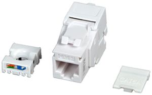 Anschlussmodul H-LINE I RJ45 Kat.6A/u ISO/IEC Keystone, weiss