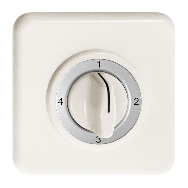 UP-Frontset FH 4-1-2-3 weiss für Drehschalter