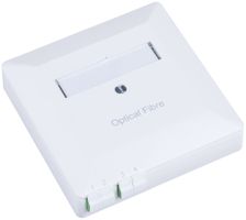 AP-LWL-Anschlussdose R&M, 2×LC/d APC SM, 88×88mm, weiss