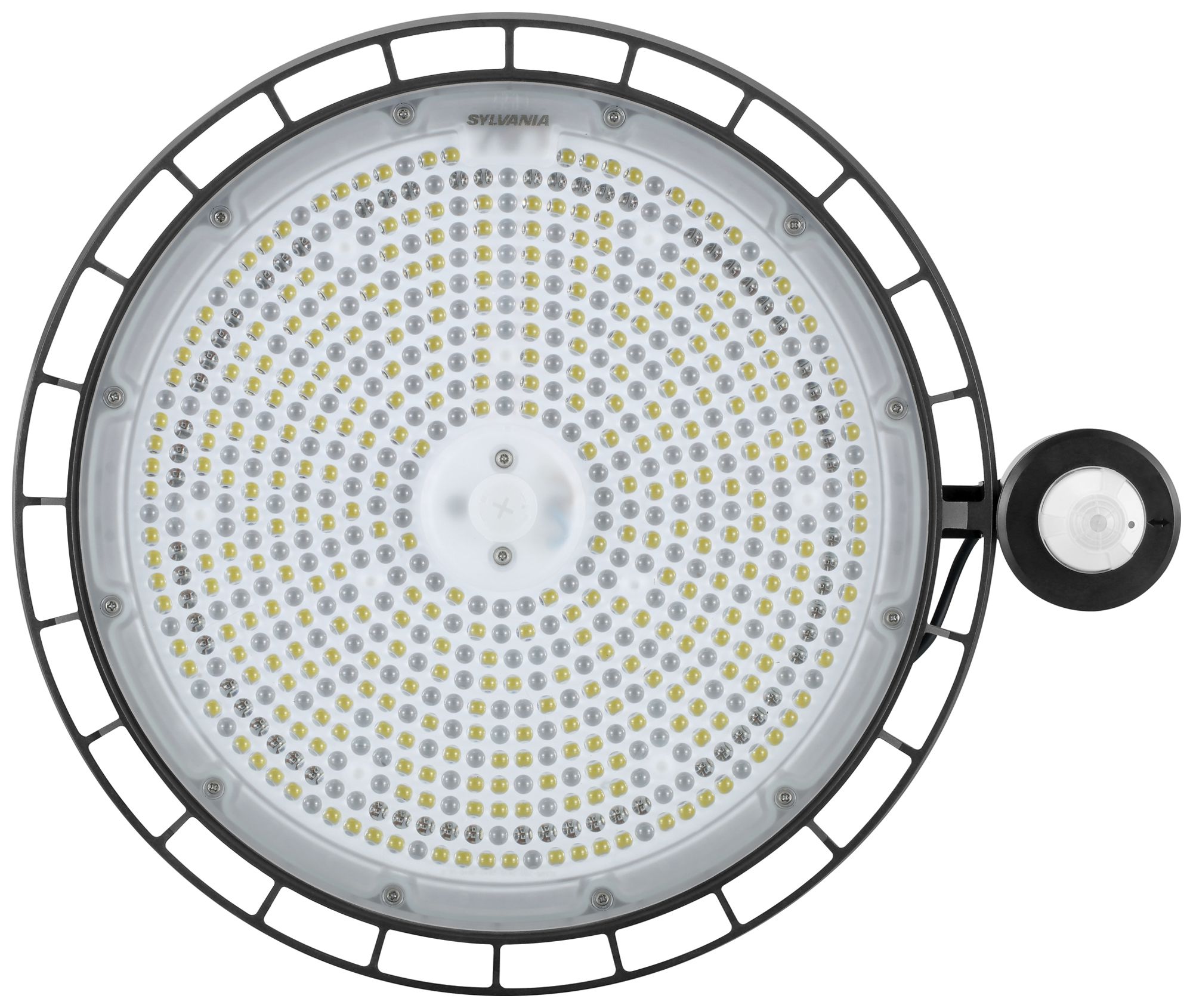 Proi.capannone LED Sylvania Granit 165W 26400lm 840 IP54 55° REG PIR Ø370