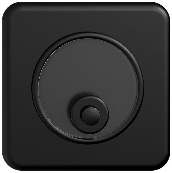 Poussoir sonnerie ENC STANDARDdue noir avec porte-étiquette