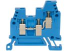Morsetto di passaggio componibile Woertz 0.5…4mm² 32A 800V vite 3×1 DIN 35mm bl