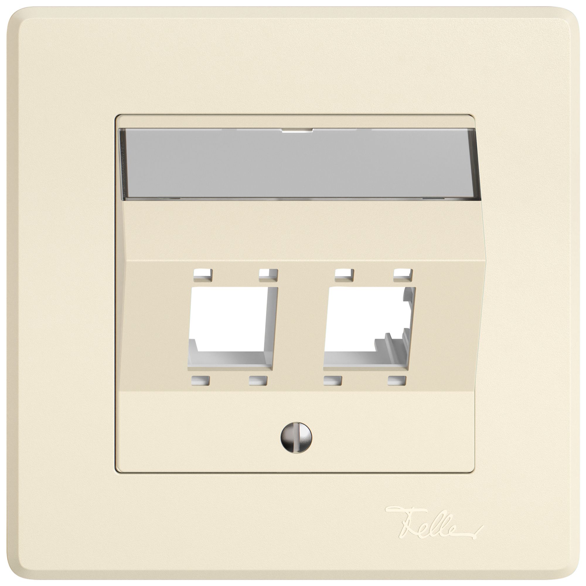 Kit di montaggio INC EDIZIO.liv SNAPFIX® per freenet cat.5e/6 2× cr