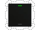 EB-Taster KNX RGBW MDT BE-TAL60T116.01 1T/2B Temp.schwarz matt "neutral"