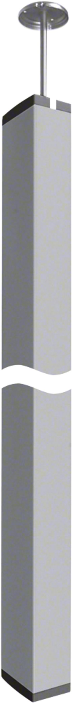 Deckenanschlusssäule tehalit DA200 2× Spanntechnik 2.5…2.8m Aluminium eloxiert