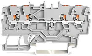 Borne de passage WAGO TopJob-S 1mm² 4L gris série 2200