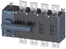 Sectionneur de charge AMD Siemens SENTRON 3KD4 4P 630A 1000V 8NC 8NO IP00 gris