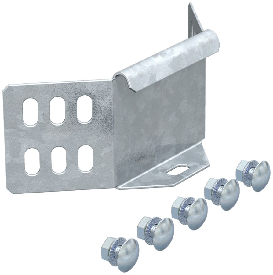 Raccord à équerre Bettermann WKV h=60mm zingué pour canal MKS