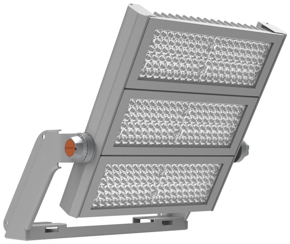 LED-Strahler FLOODLIGHT MAX ASYM WAL 900W 757 123000lm 110°×50° IP66 grau