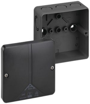 Boîte dérivation AP Abox-i m 040-L IP65 94×94×57mm noir