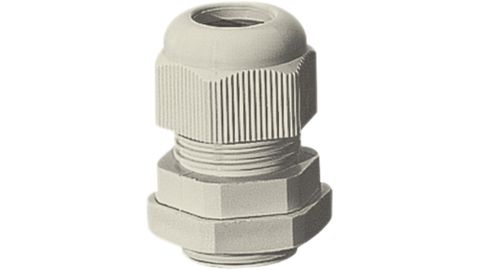 Grau mit Gegenmutter und Zugentlastung