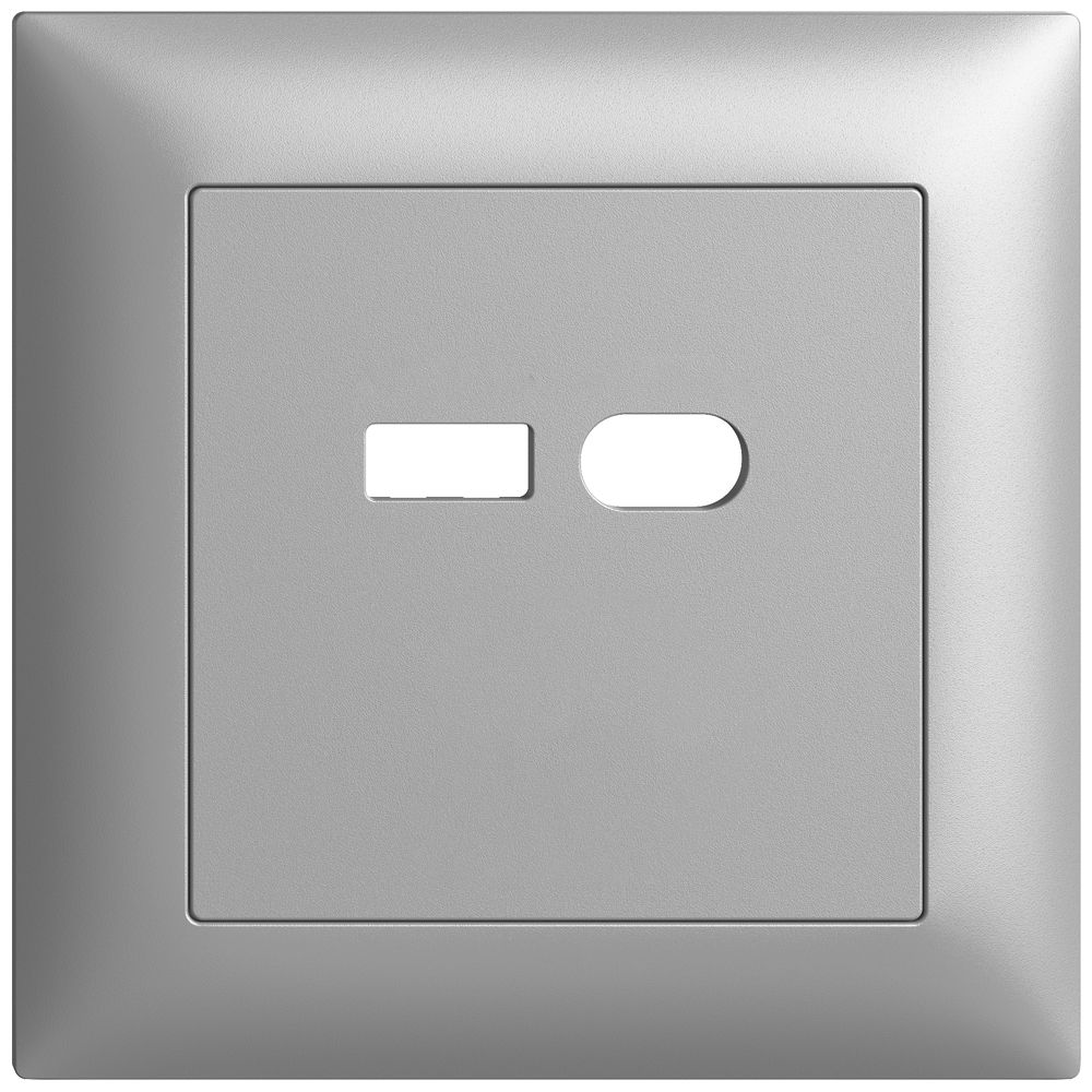 UP-Montageset Feller EDIZIOdue für Steckdose USB 18W Typ A + Typ C silver