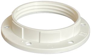 Schraubring Elektrogros E27 Kunststoff 56×10mm weiss