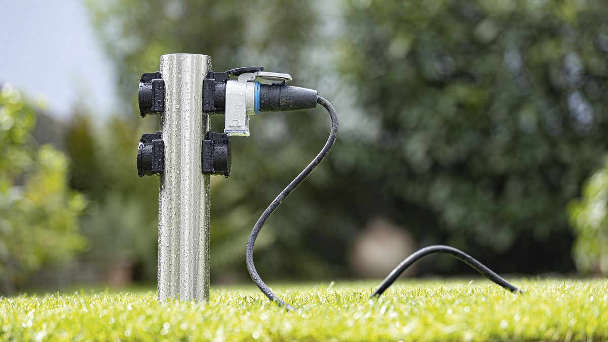 Timer digitale digital Steffen IP55 T13/T13 con funzione casuale bianco