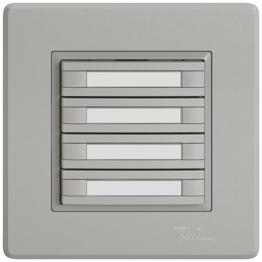 Pulsante KNX RGB INC EDIZIO.liv SNAPFIX® sensore temp.s.LED targ.8× com.1T grc