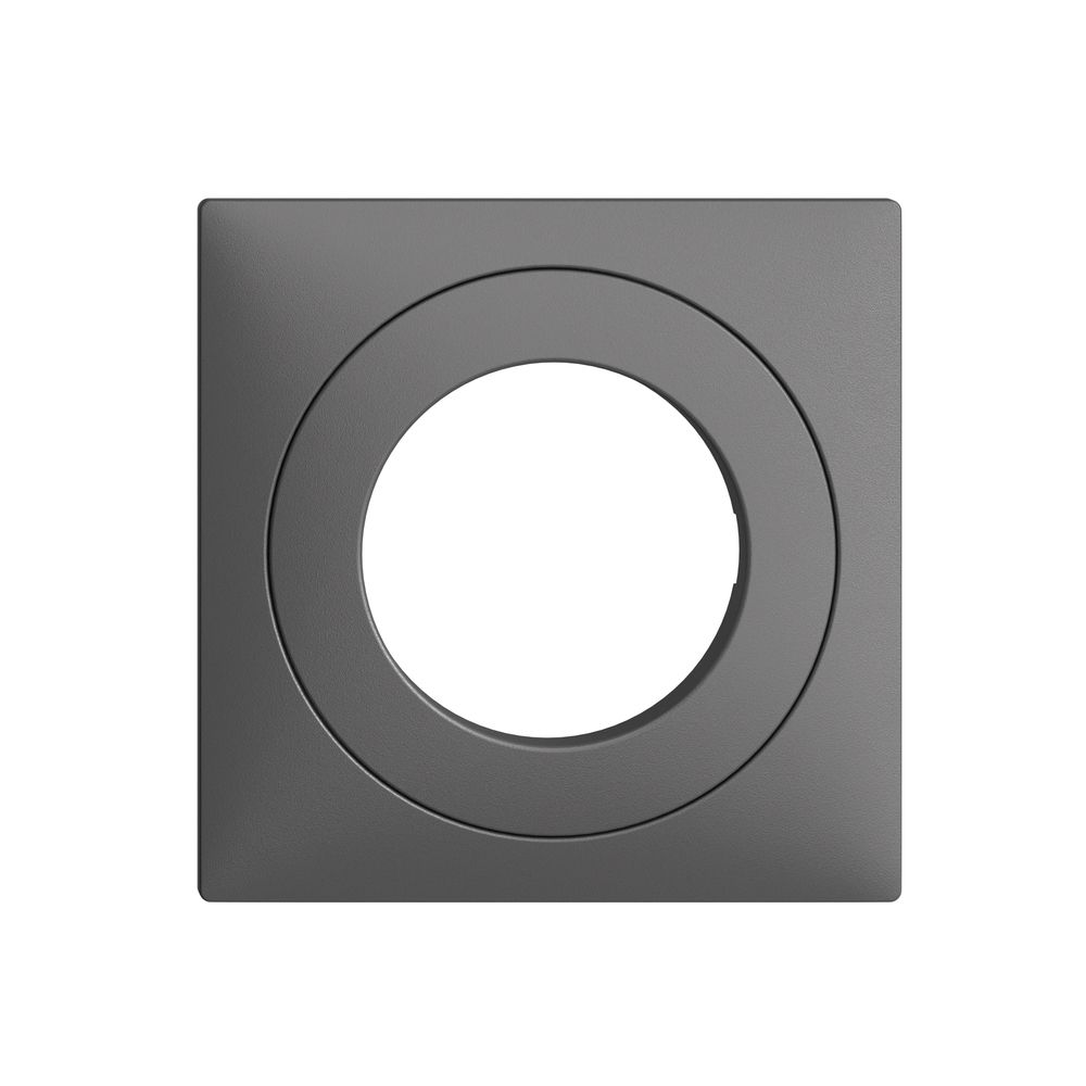 Kit frontale EDIZIOdue grigio scuro 60×60mm per interr.a chiave