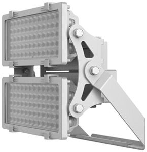 LED-Strahler DOTLUX HLFplus 400W 47000lm 840 IP66 15° 1…10V Silber