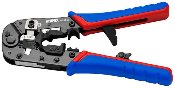 Crimpzange KNIPEX für Westernstecker RJ45 191×70×20mm