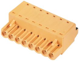 Connettore femmina Weidmüller BLF chiuso 5.08mm 10L stagnato arancione