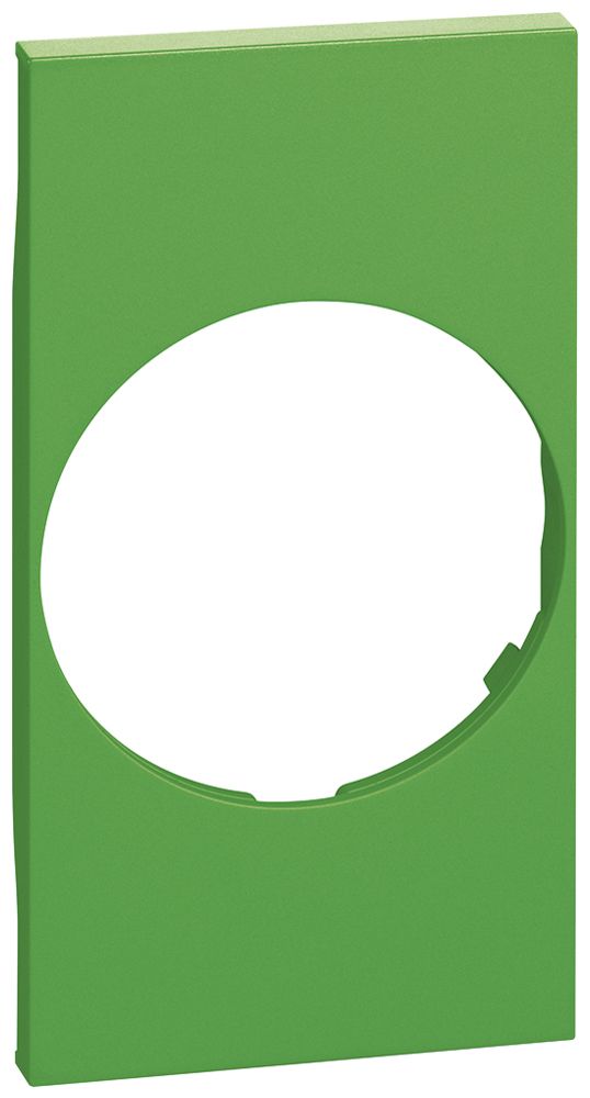 Cache Living Now 2 modules pour prise Schuko vert